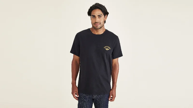 Men's luxury cashmere blend polo shirts in solid colorsLogo Tee, Slim Fit