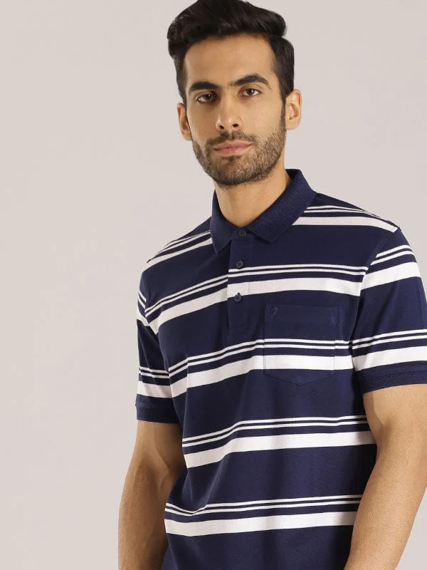 Men's formal - style silk blend polo shirts for special occasionsMen Striped Polo T-Shirt Men's formal - style silk blend polo shirts for special occasionsMen Striped Polo T-Shirt
