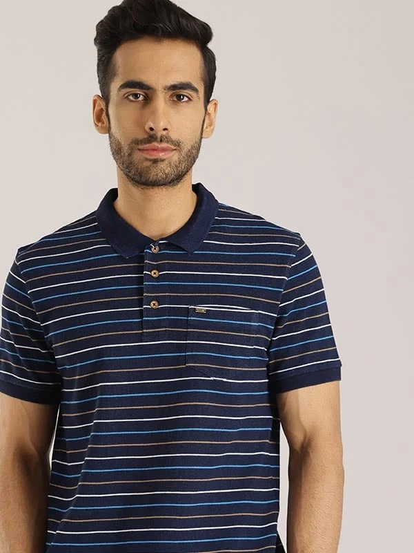 Men's formal - style silk blend polo shirts for special occasionsMen Striped Polo T-Shirt Men's formal - style silk blend polo shirts for special occasionsMen Striped Polo T-Shirt