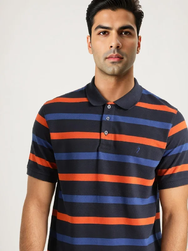 Men's lightweight performance polo shirts for tennis matchesMen Striped Polo T-Shirt Men's lightweight performance polo shirts for tennis matchesMen Striped Polo T-Shirt