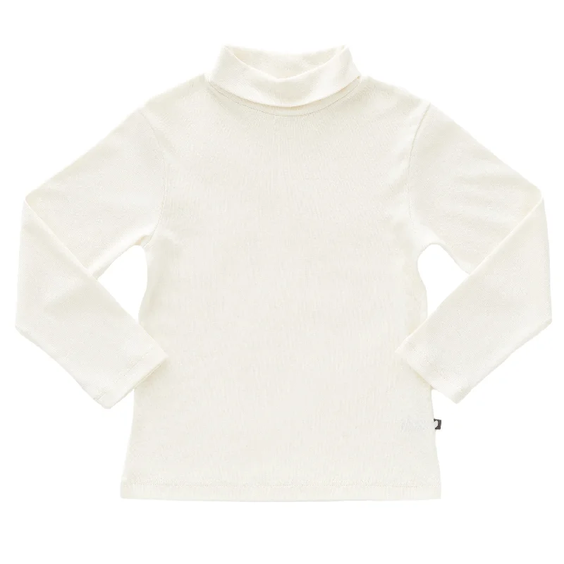 Men's tie - dye t - shirts with a bohemian styleOeuf Turtleneck White