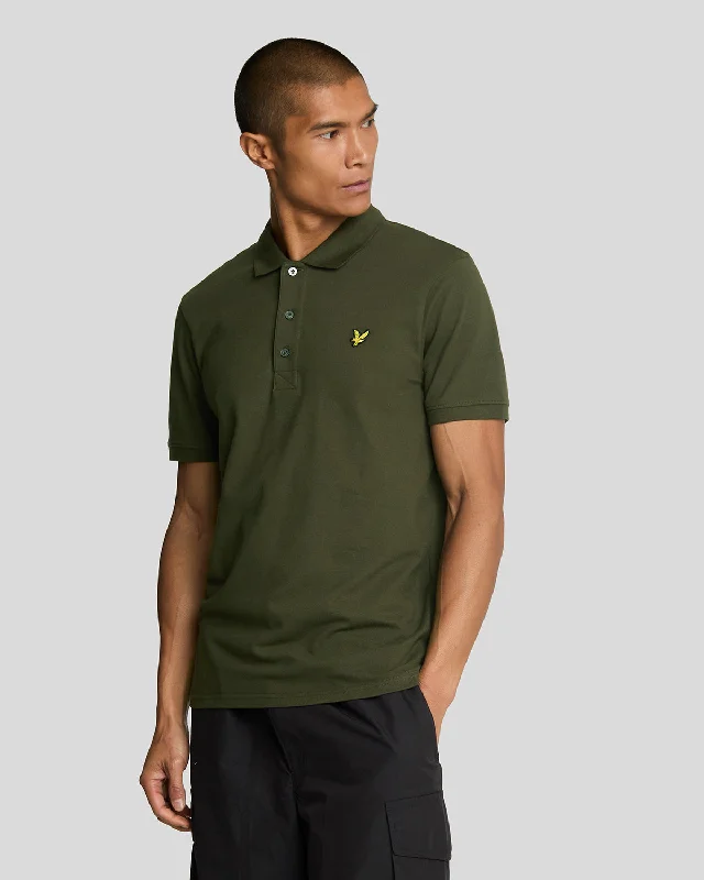 Men's stretchable athletic polo shirts for fitness workoutsPlain Polo Shirt
