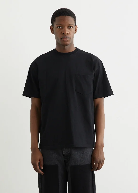 Men's smart - casual checkered t - shirts for semi - formal occasionsPocket T-Shirt
