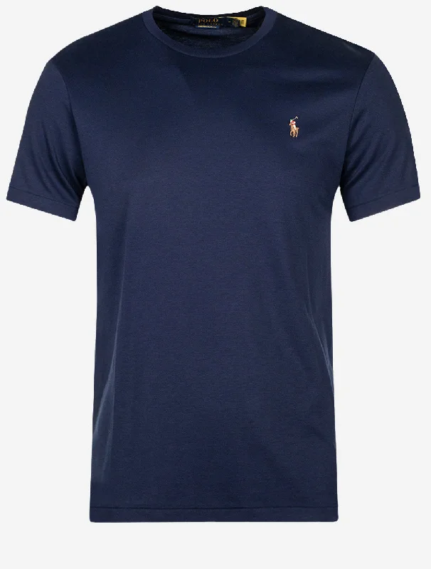Men's ribbed cuffs and hem polo shirts for a textured lookPima Short Sleeve T-Shirt Cruise Navy Men's ribbed cuffs and hem polo shirts for a textured lookPima Short Sleeve T-Shirt Cruise Navy