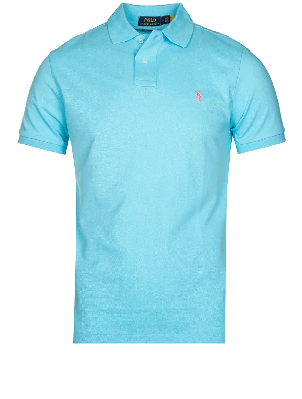Men's quick - dry polo shirts for water sports activitiesBasic Short Sleeve Polo Turquoise
