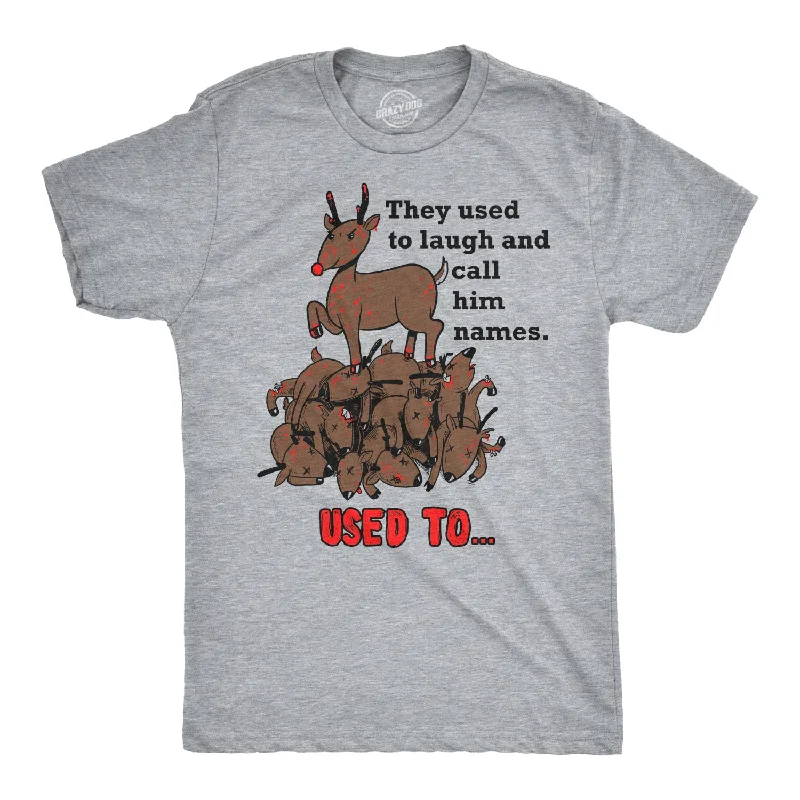 Men's moisture - wicking athletic t - shirts for intense workoutsRudolph The Psychopath Reindeer Men's T Shirt Men's moisture - wicking athletic t - shirts for intense workoutsRudolph The Psychopath Reindeer Men's T Shirt