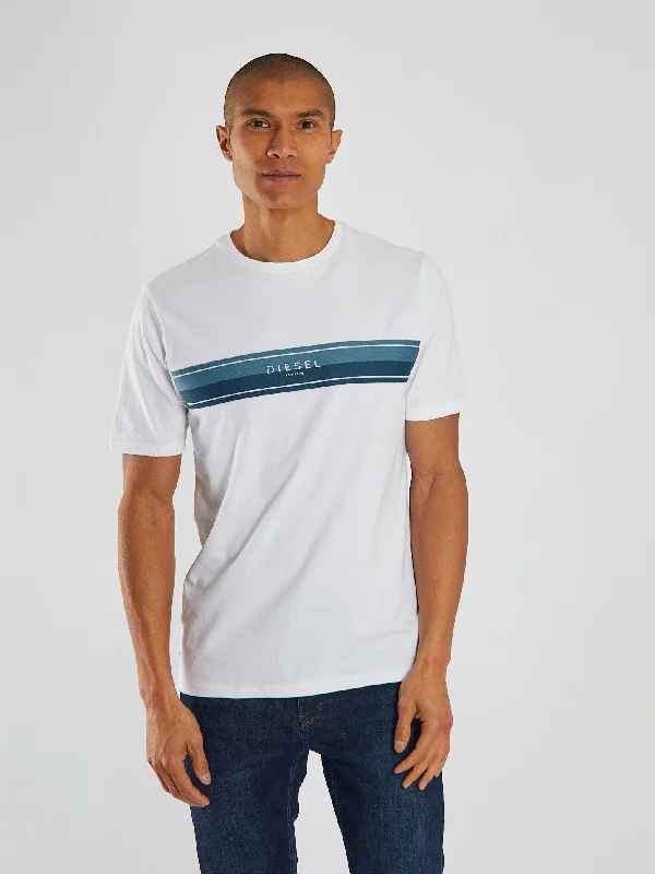 Men's slim - fit graphic t - shirts with vintage rock band printsTyler Tee Dove White Men's slim - fit graphic t - shirts with vintage rock band printsTyler Tee Dove White