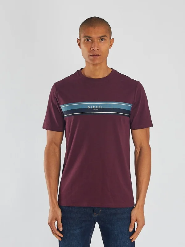 Men's mock - neck t - shirts with a modern and sleek styleTyler Tee Wine Port