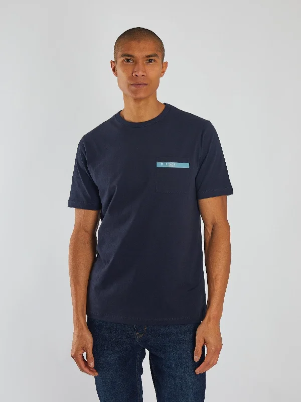 Men's mock - neck t - shirts with a modern and sleek styleTommy Tee North Navy