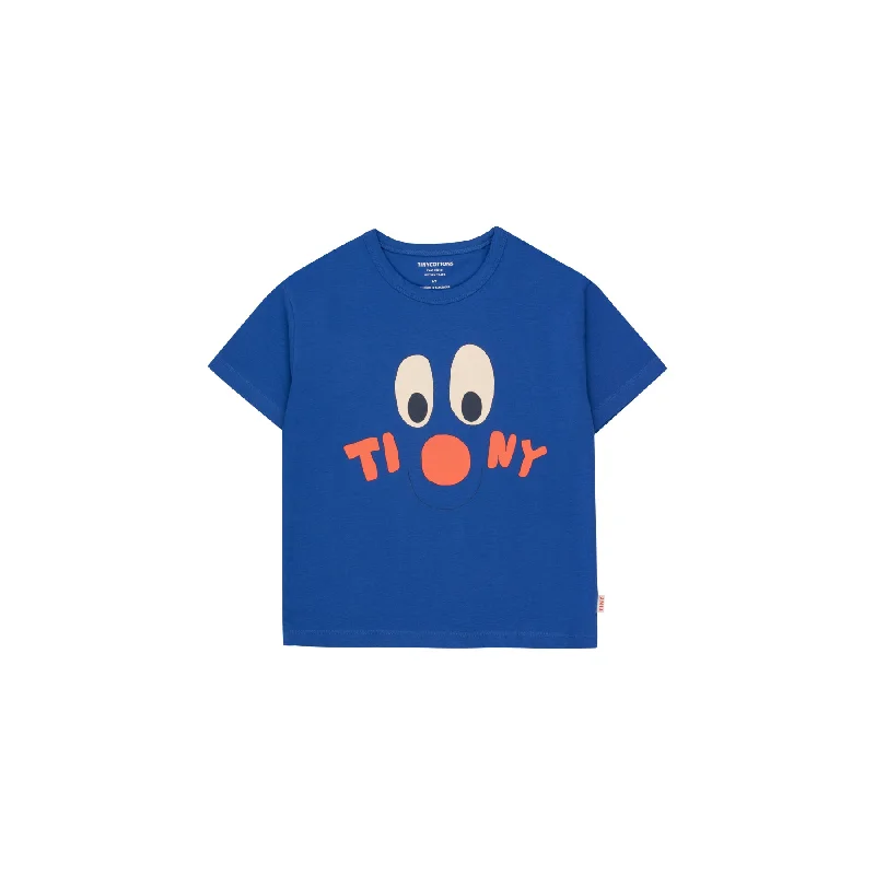 Men's antimicrobial t - shirts for odor - free freshness during travelTINYCOTTONS Tiny Clown Tee Ultramarine Men's antimicrobial t - shirts for odor - free freshness during travelTINYCOTTONS Tiny Clown Tee Ultramarine