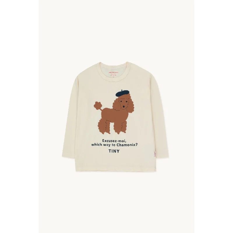 Men's printed Hawaiian t - shirts for tropical vacationsTINYCOTTONS Tiny Poodle Tee Light Cream Men's printed Hawaiian t - shirts for tropical vacationsTINYCOTTONS Tiny Poodle Tee Light Cream
