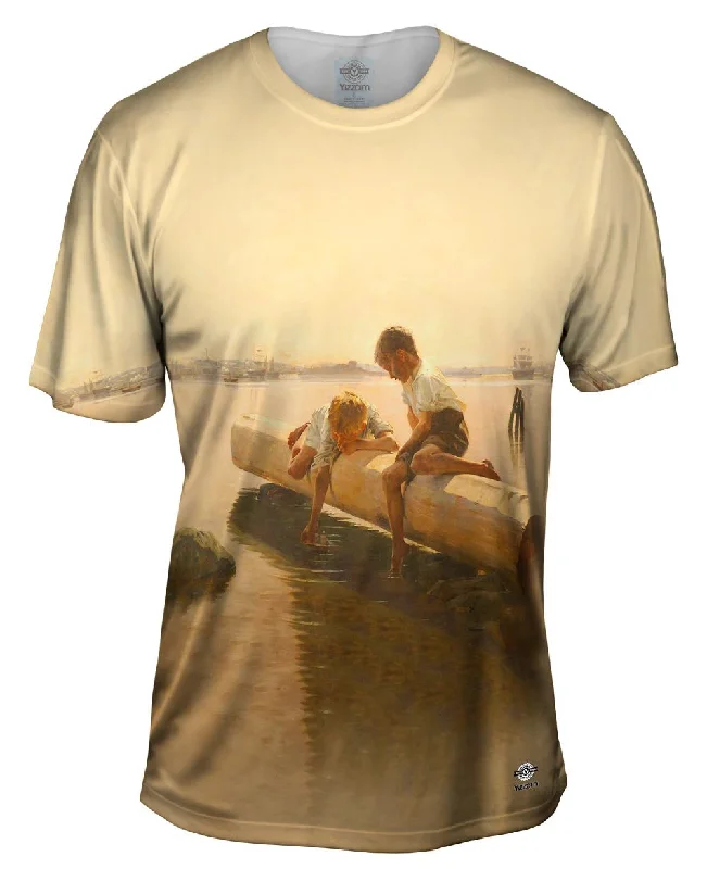 Men's antimicrobial t - shirts for odor - free freshness during travelAlbert Edelfelt - "The Little Boat" (1884) Men's antimicrobial t - shirts for odor - free freshness during travelAlbert Edelfelt - "The Little Boat" (1884)