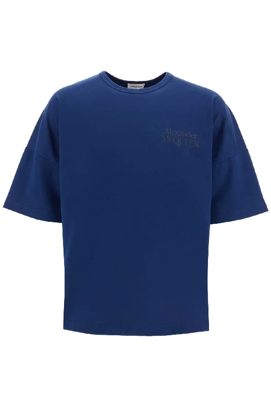 Men's eco - friendly recycled t - shirts for sustainable fashion choicesAlexander Mcqueen Men's Oversized Logo T Men's eco - friendly recycled t - shirts for sustainable fashion choicesAlexander Mcqueen Men's Oversized Logo T
