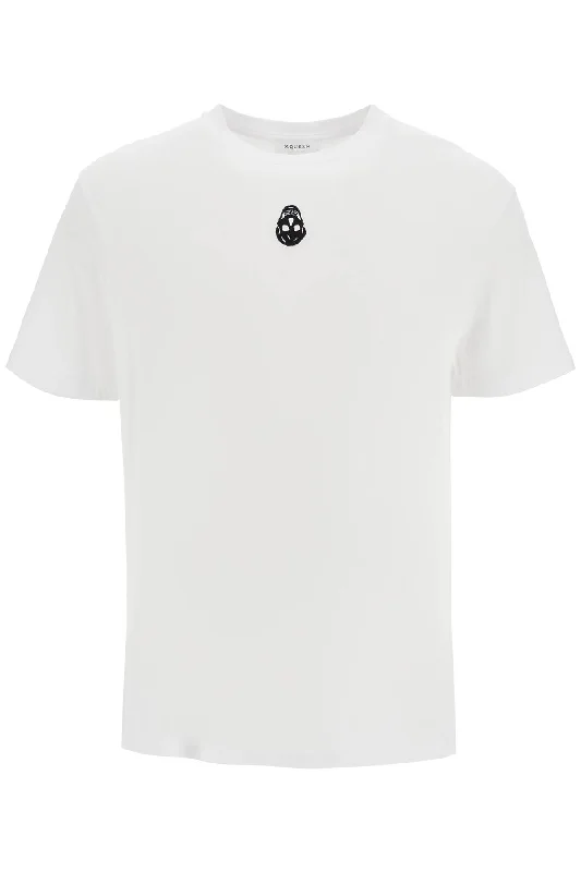 Men's ribbed t - shirts with a textured finish for added styleAlexander Mcqueen Men's Skull Embroide T-Shirt Men's ribbed t - shirts with a textured finish for added styleAlexander Mcqueen Men's Skull Embroide T-Shirt
