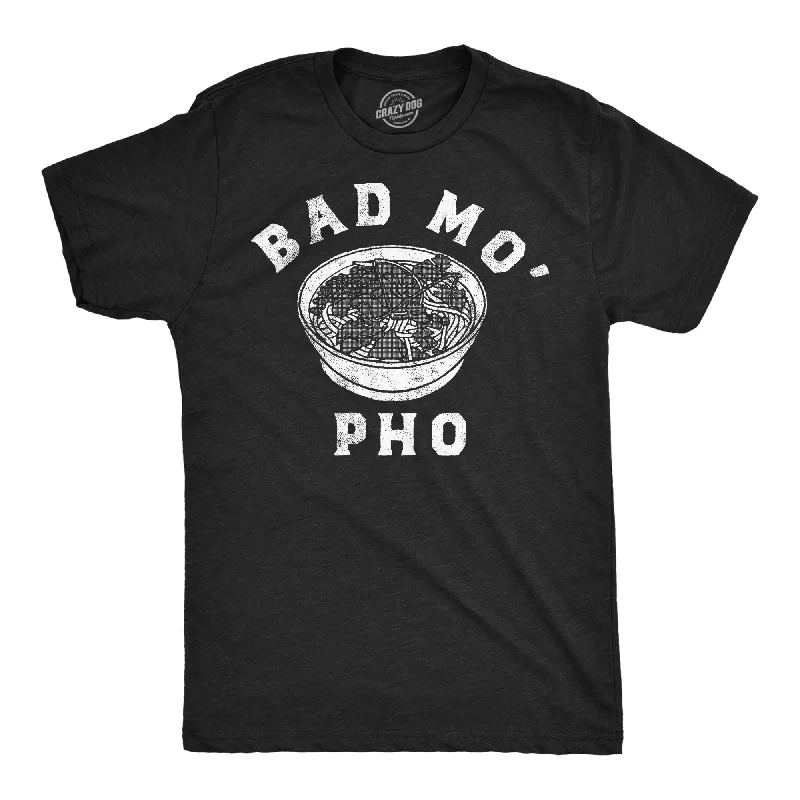 Men's ribbed t - shirts with a textured finish for added styleBad Mo Pho Men's T Shirt Men's ribbed t - shirts with a textured finish for added styleBad Mo Pho Men's T Shirt