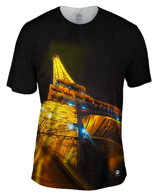 Men's organic cotton crew - neck t - shirts for everyday comfortBe Still My Heart Eiffel Tower Men's organic cotton crew - neck t - shirts for everyday comfortBe Still My Heart Eiffel Tower