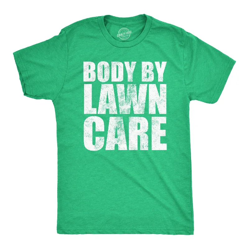 Men's long - sleeve henley t - shirts with button - down placketsBody By Lawn Care Men's T Shirt Men's long - sleeve henley t - shirts with button - down placketsBody By Lawn Care Men's T Shirt