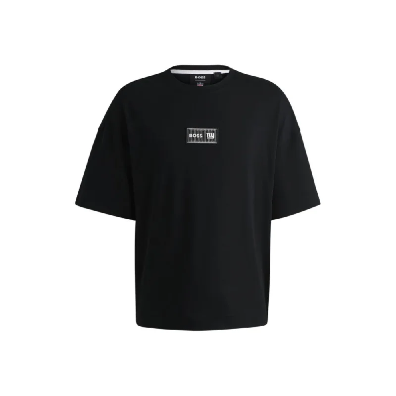 Men's tie - dye t - shirts with a bohemian styleBOSS x NFL interlock-cotton T-shirt with special branding Men's tie - dye t - shirts with a bohemian styleBOSS x NFL interlock-cotton T-shirt with special branding