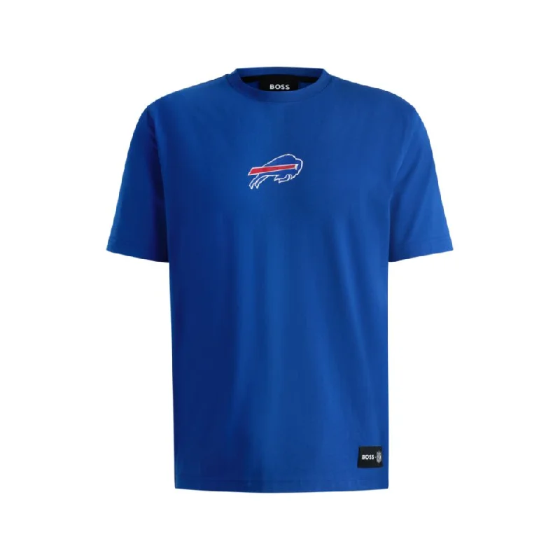Men's organic cotton crew - neck t - shirts for everyday comfortBOSS x NFL stretch-cotton T-shirt with special branding Men's organic cotton crew - neck t - shirts for everyday comfortBOSS x NFL stretch-cotton T-shirt with special branding