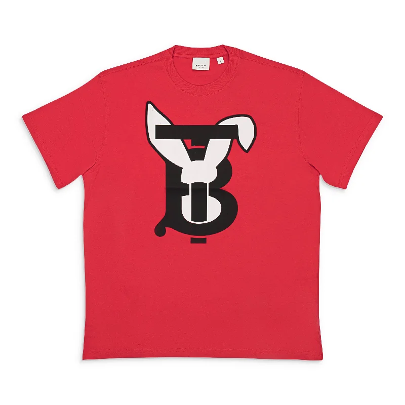 Men's antimicrobial t - shirts for odor - free freshness during travelBURBERRY BUNNY EAR GRAHPIC LOGO RED T-SHIRT Men's antimicrobial t - shirts for odor - free freshness during travelBURBERRY BUNNY EAR GRAHPIC LOGO RED T-SHIRT