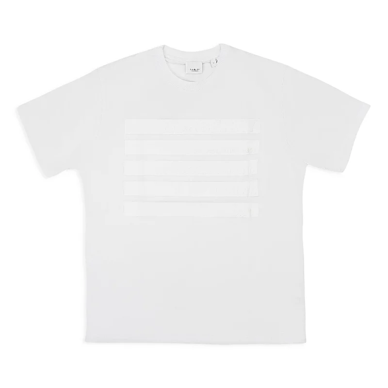 Men's distressed denim - look t - shirts with a rugged appealBURBERRY OVER