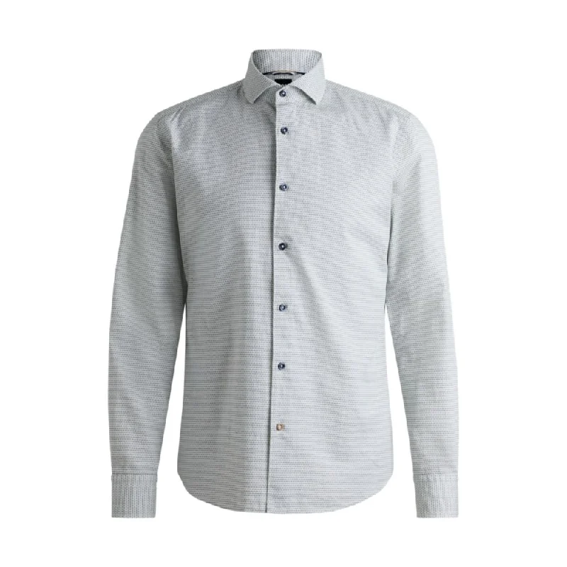 Men's ribbed t - shirts with a textured finish for added styleCasual-fit shirt in structured cotton with spread collar Men's ribbed t - shirts with a textured finish for added styleCasual-fit shirt in structured cotton with spread collar