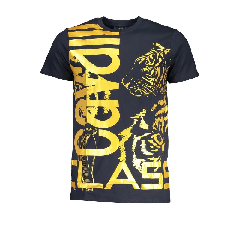 Men's slim - fit graphic t - shirts with vintage rock band printsCavalli Class Cotton Men's T-Shirt Men's slim - fit graphic t - shirts with vintage rock band printsCavalli Class Cotton Men's T-Shirt