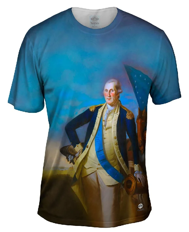 Men's antimicrobial t - shirts for odor - free freshness during travelCharles Willson Peale - "George Washington Portrait" (1780) Men's antimicrobial t - shirts for odor - free freshness during travelCharles Willson Peale - "George Washington Portrait" (1780)