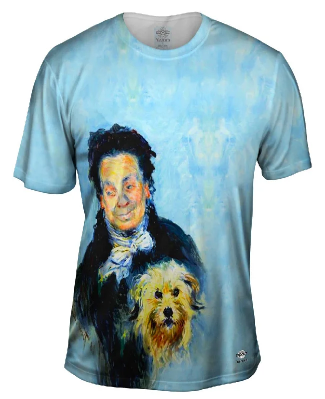 Men's tie - dye t - shirts with a bohemian styleClaude Monet - "Portrait of Eugenie Graff" (1882) Men's tie - dye t - shirts with a bohemian styleClaude Monet - "Portrait of Eugenie Graff" (1882)