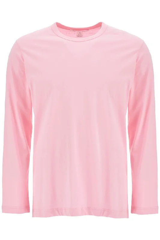 Men's button - front t - shirts with a unique artistic printComme Des Garcons Shirt Men's Long Sleeve T-Shirt Men's button - front t - shirts with a unique artistic printComme Des Garcons Shirt Men's Long Sleeve T-Shirt