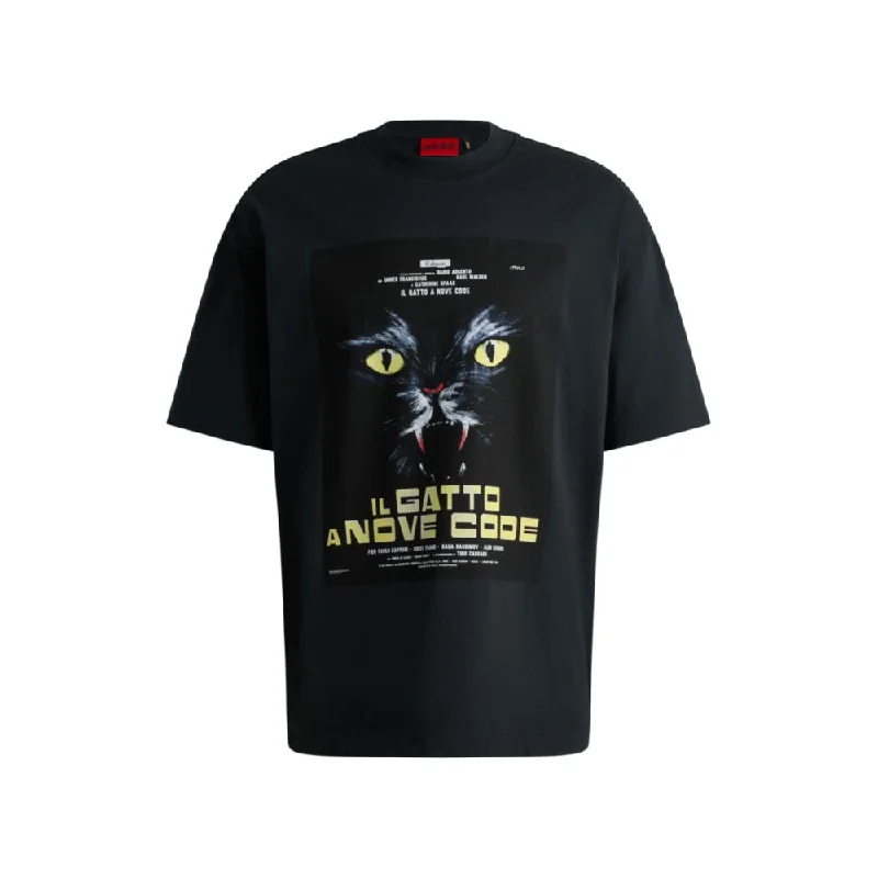 Men's organic cotton crew - neck t - shirts for everyday comfortCotton-jersey T-shirt with 70s film artwork Men's organic cotton crew - neck t - shirts for everyday comfortCotton-jersey T-shirt with 70s film artwork