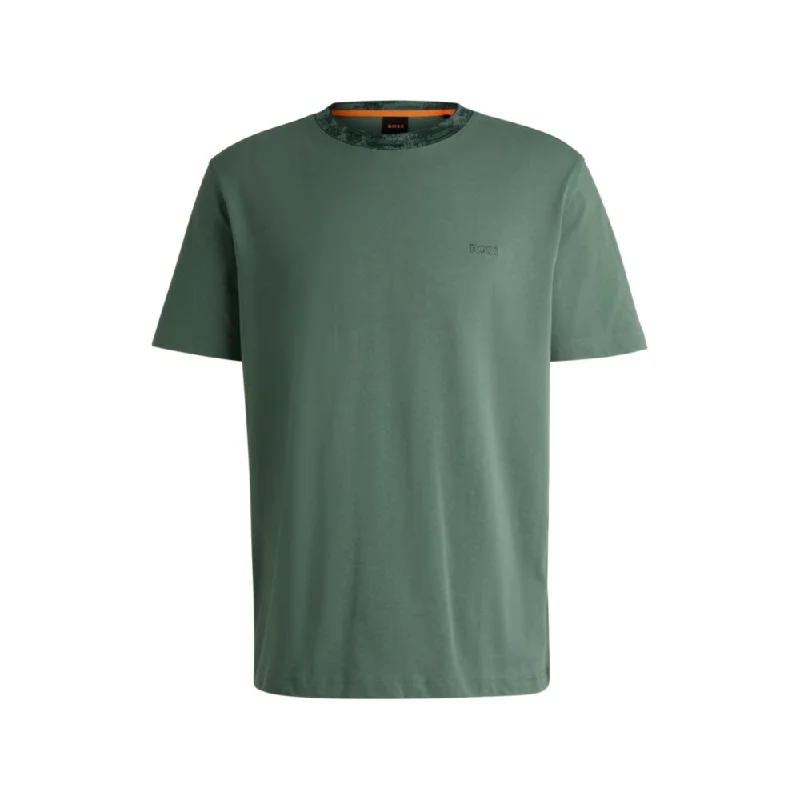 Men's v - neck muscle t - shirts for a body - building aestheticCotton-jersey T-shirt with logo detail Men's v - neck muscle t - shirts for a body - building aestheticCotton-jersey T-shirt with logo detail