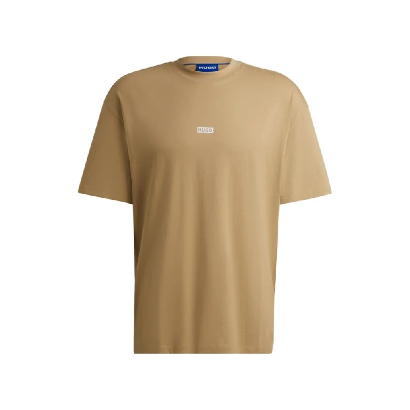 Men's button - front t - shirts with a unique artistic printCotton-jersey T-shirt with new-season logo story Men's button - front t - shirts with a unique artistic printCotton-jersey T-shirt with new-season logo story