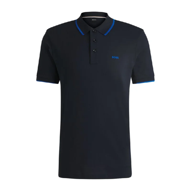 Men's thermal t - shirts with a high - neck design for cold weatherCotton-piqu polo shirt with logo detail Men's thermal t - shirts with a high - neck design for cold weatherCotton-piqu polo shirt with logo detail