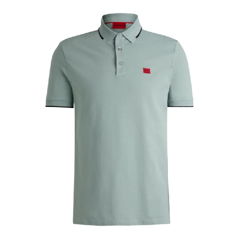 Men's organic cotton crew - neck t - shirts for everyday comfortCotton-piqu slim-fit polo shirt with red logo label Men's organic cotton crew - neck t - shirts for everyday comfortCotton-piqu slim-fit polo shirt with red logo label
