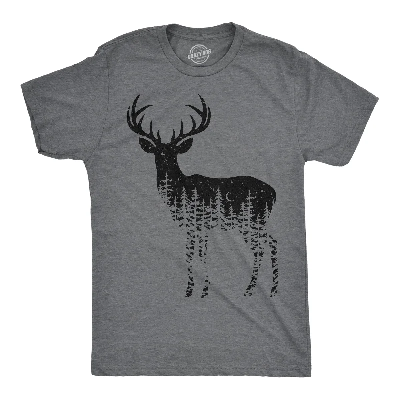 Men's plus - size pocket t - shirts with a classic lookDeer Silhouette Men's T Shirt Men's plus - size pocket t - shirts with a classic lookDeer Silhouette Men's T Shirt