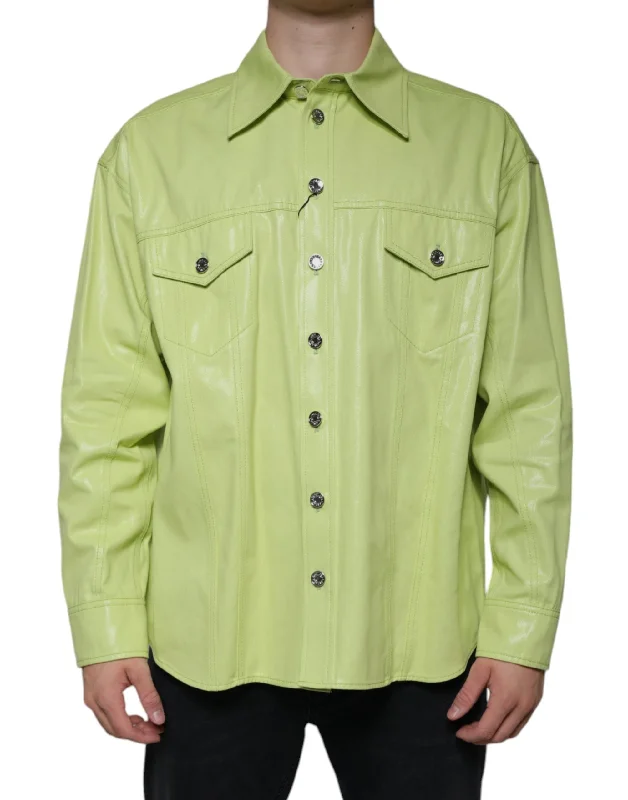 Men's mock - neck t - shirts with a modern and sleek styleDolce & Gabbana Cotton Colla Men Button Down Men's Shirt (Pre-Owned) Men's mock - neck t - shirts with a modern and sleek styleDolce & Gabbana Cotton Colla Men Button Down Men's Shirt (Pre-Owned)