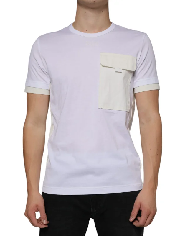 Men's ribbed t - shirts with a textured finish for added styleDolce & Gabbana Cotton Pocket Short Sleeves Men's T-shirt Men's ribbed t - shirts with a textured finish for added styleDolce & Gabbana Cotton Pocket Short Sleeves Men's T-shirt