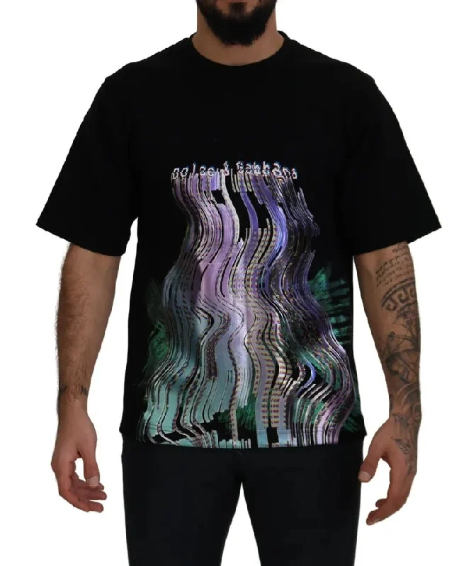 Men's polo t - shirts with a contrast collar for a preppy lookDolce & Gabbana Printed Crewneck Tee Cotton Men's T-shirt (Pre-Owned) Men's polo t - shirts with a contrast collar for a preppy lookDolce & Gabbana Printed Crewneck Tee Cotton Men's T-shirt (Pre-Owned)