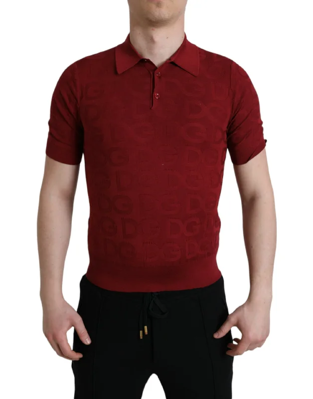 Men's long - sleeve henley t - shirts with button - down placketsDolce & Gabbana Silk Polo T-Shirt - Elegance Meets Men's Comfort Men's long - sleeve henley t - shirts with button - down placketsDolce & Gabbana Silk Polo T-Shirt - Elegance Meets Men's Comfort