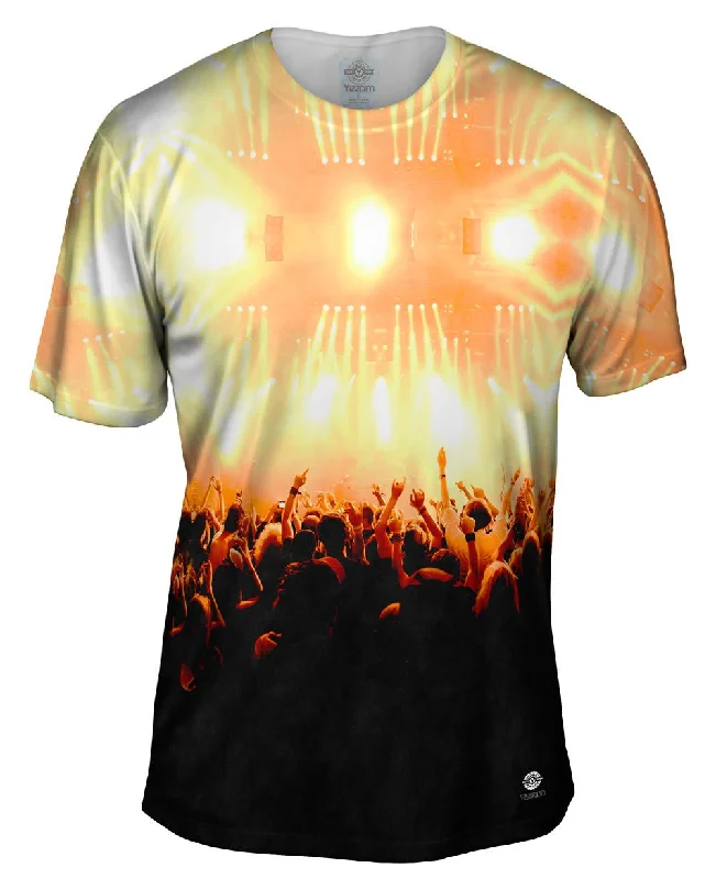 Men's slim - fit graphic t - shirts with vintage rock band printsEdm Let Me Feel The Music Men's slim - fit graphic t - shirts with vintage rock band printsEdm Let Me Feel The Music
