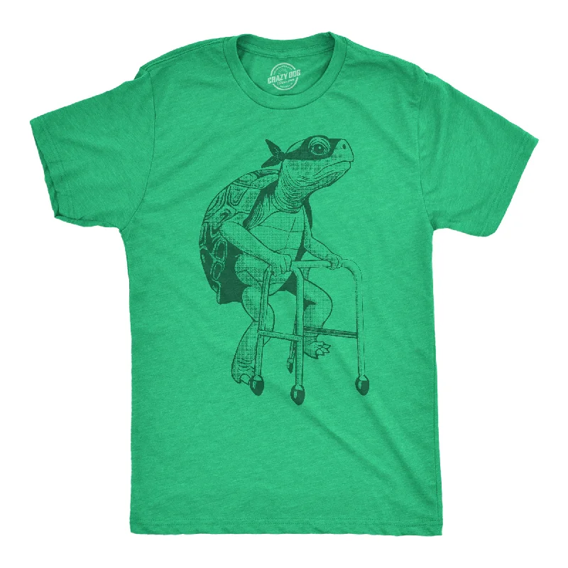 Men's ribbed t - shirts with a textured finish for added styleElderly Ninja Tortoise Men's T Shirt Men's ribbed t - shirts with a textured finish for added styleElderly Ninja Tortoise Men's T Shirt