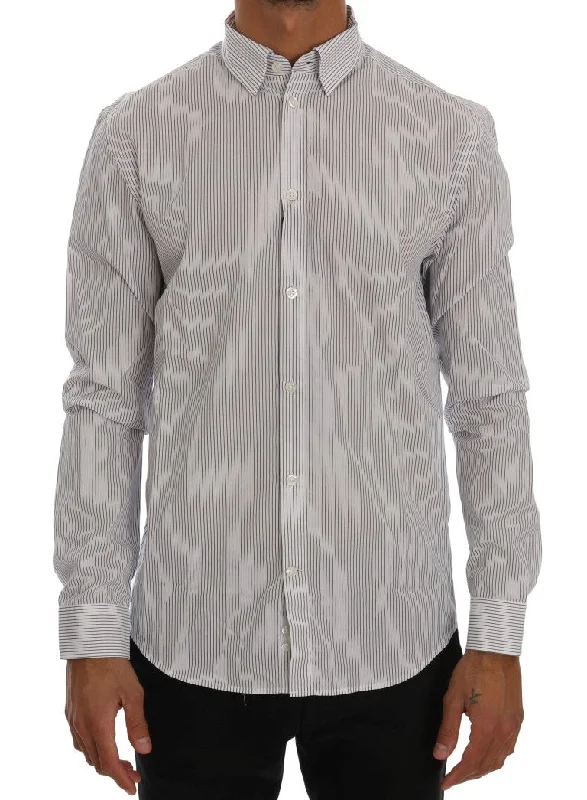 Men's short - sleeve linen t - shirts for summer beach outingsFrankie Morello Striped Casual Cotton Regular Fit Men's Shirt Men's short - sleeve linen t - shirts for summer beach outingsFrankie Morello Striped Casual Cotton Regular Fit Men's Shirt