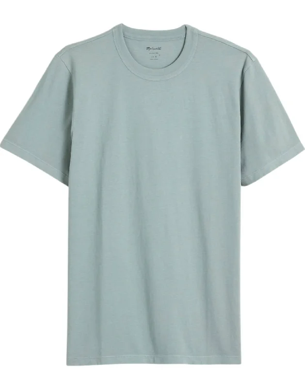 Men's long - sleeve henley t - shirts with button - down placketsGarment-Dyed Allday Crewneck Tee In Grey Men's long - sleeve henley t - shirts with button - down placketsGarment-Dyed Allday Crewneck Tee In Grey