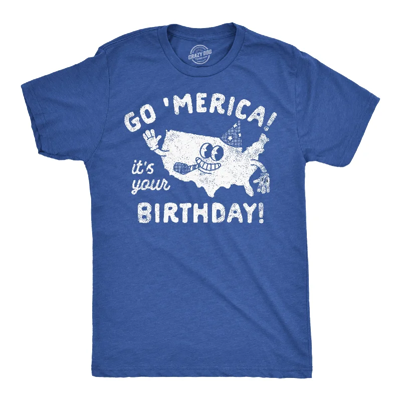 Men's plus - size pocket t - shirts with a classic lookGo Merica Its Your Birthday Men's T Shirt Men's plus - size pocket t - shirts with a classic lookGo Merica Its Your Birthday Men's T Shirt