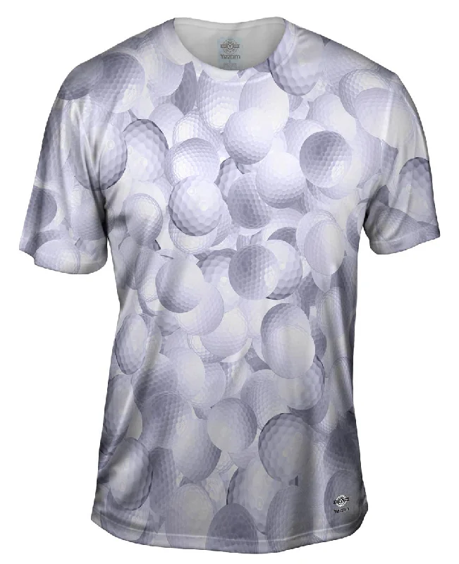 Men's eco - friendly recycled t - shirts for sustainable fashion choicesGolf Ball Golfers Pride Men's eco - friendly recycled t - shirts for sustainable fashion choicesGolf Ball Golfers Pride