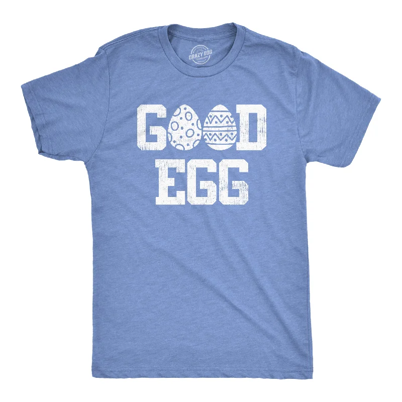 Men's short - sleeve linen t - shirts for summer beach outingsGood Egg Men's T Shirt Men's short - sleeve linen t - shirts for summer beach outingsGood Egg Men's T Shirt