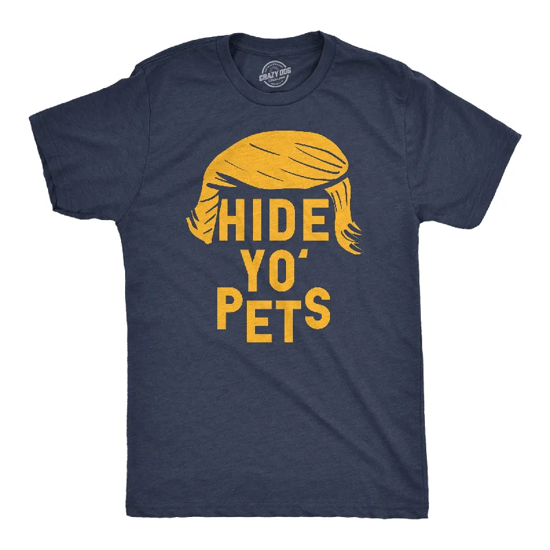 Men's distressed denim - look t - shirts with a rugged appealHide Yo Pets Men's T Shirt Men's distressed denim - look t - shirts with a rugged appealHide Yo Pets Men's T Shirt