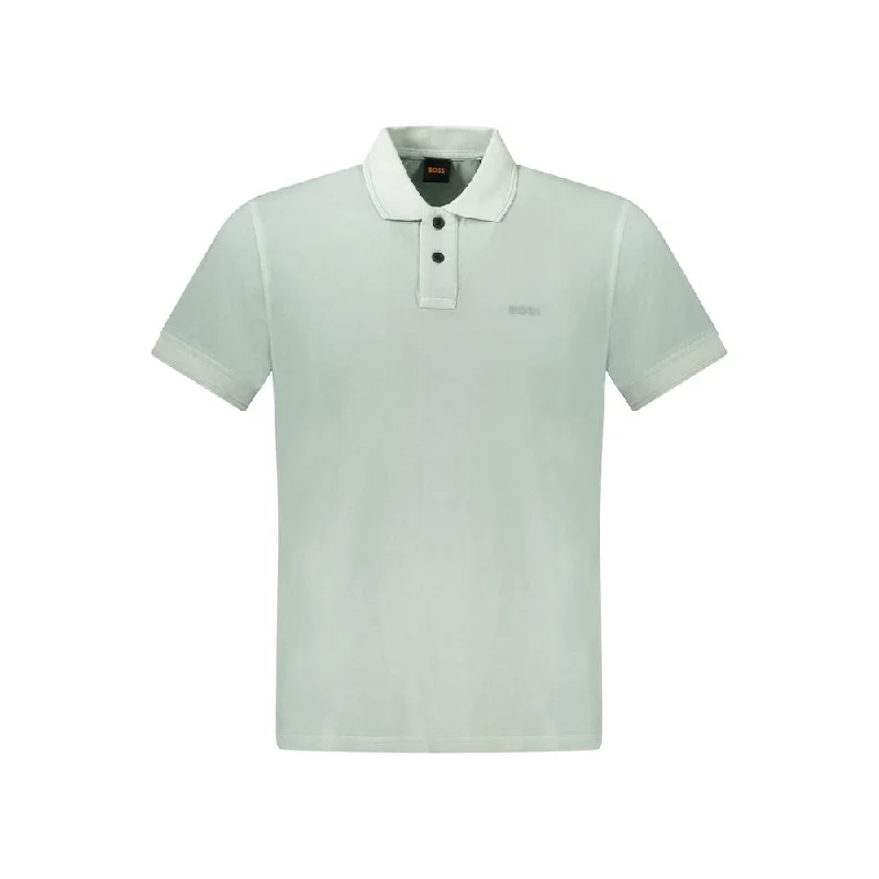 Men's polo t - shirts with a contrast collar for a preppy lookHugo Boss Cotton Polo Men's Shirt Men's polo t - shirts with a contrast collar for a preppy lookHugo Boss Cotton Polo Men's Shirt