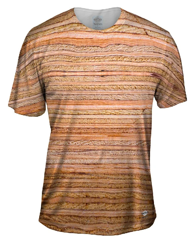 Men's polo t - shirts with a contrast collar for a preppy lookI Got Wood Plywood